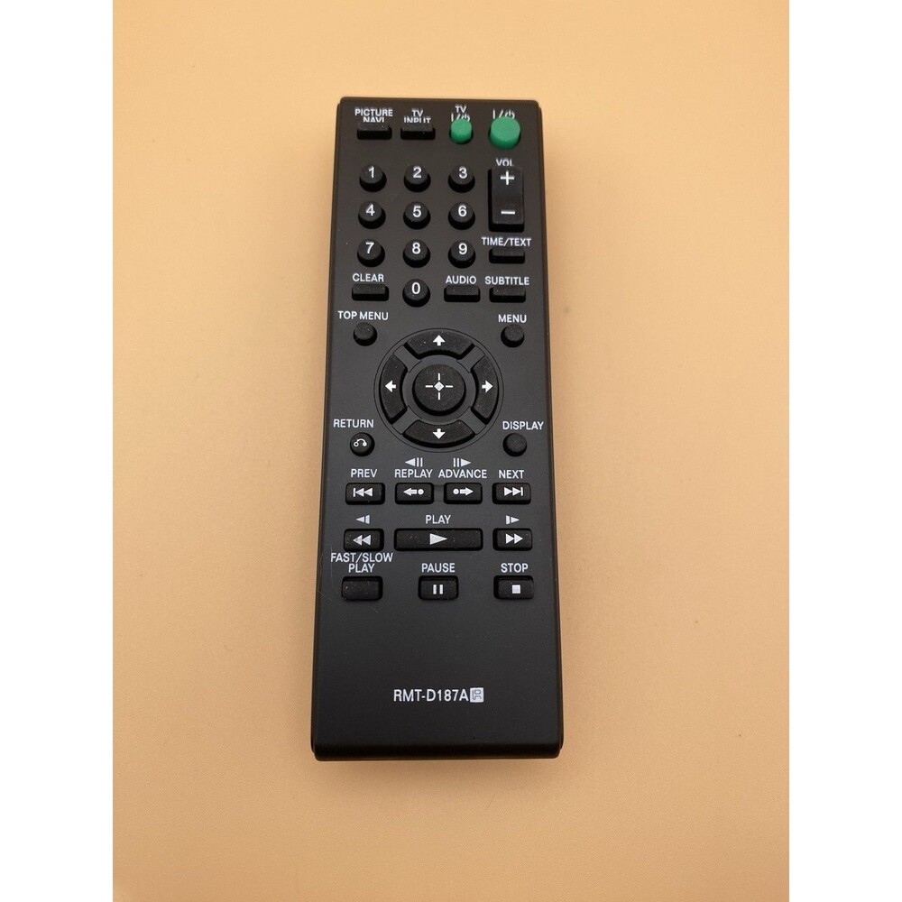 Sony RMT-D187A DVD Player Remote Control - Genuine OEM - Tested & Working